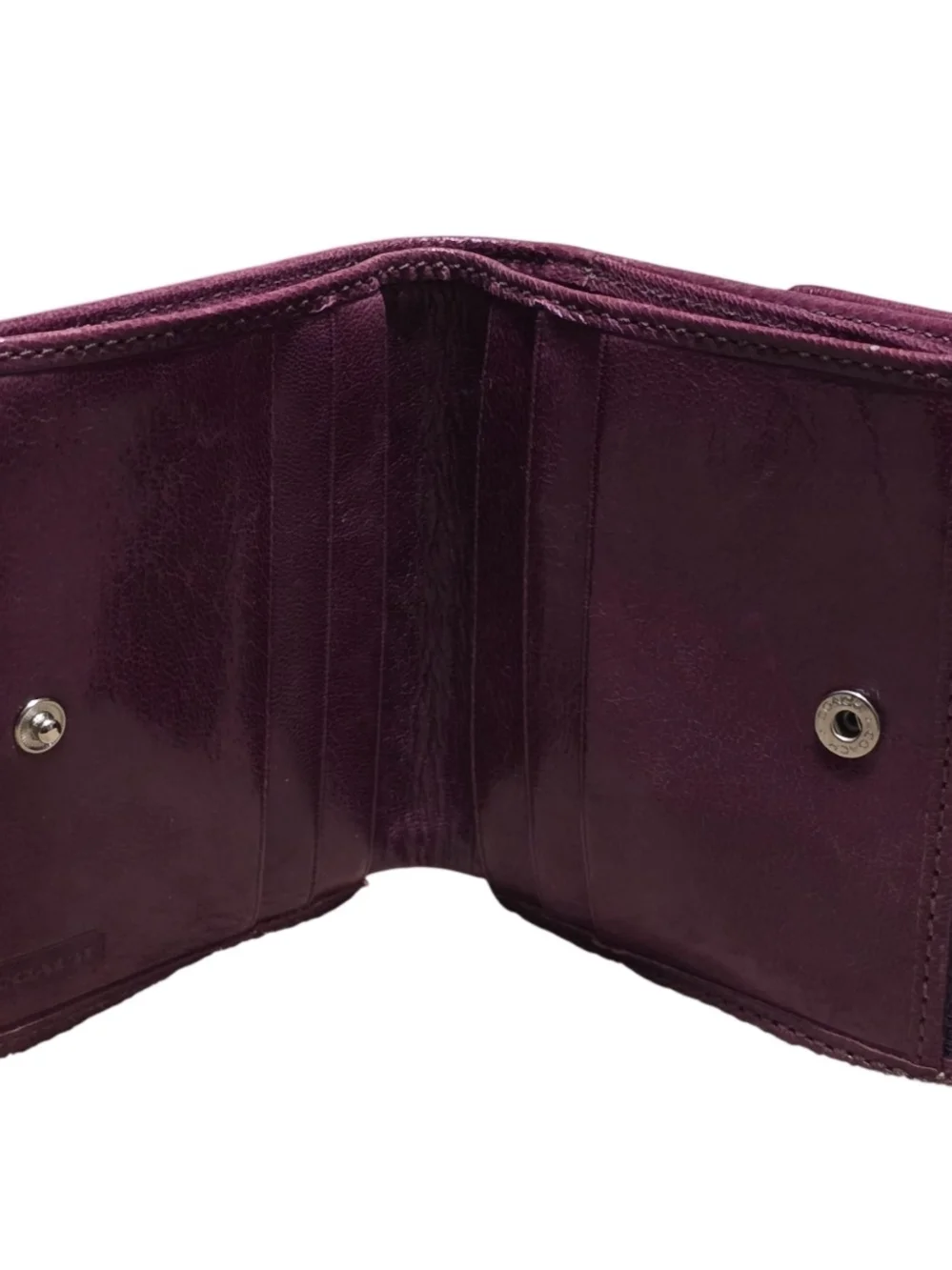 Coach Purple Signature Canvas Hobo Bag with Wallet and Wristlet